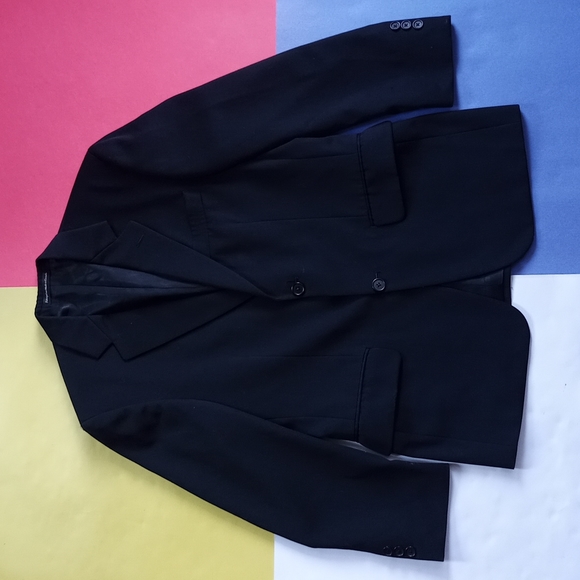 Vintage Joseph & Feiss Essential Black Blazer Wool